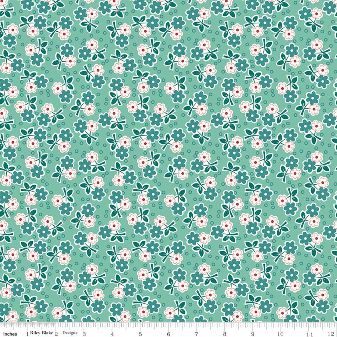 Fabric Riley Blake Sea Glass Alice Bee Vintage by the Quarter Yard C13081-SEAGLASS
